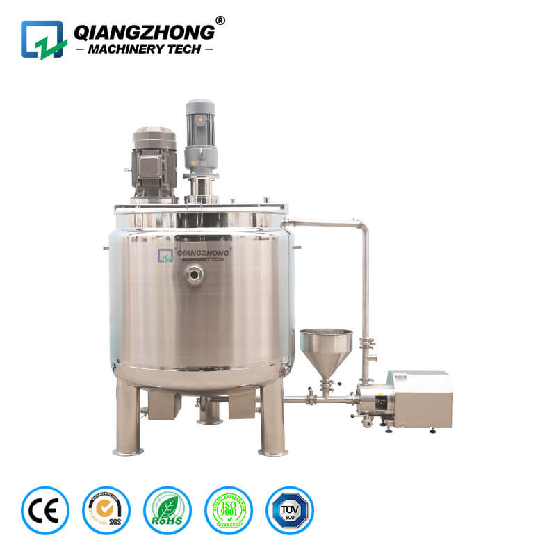 1000L emulsification mixing tank with homogenizing pump