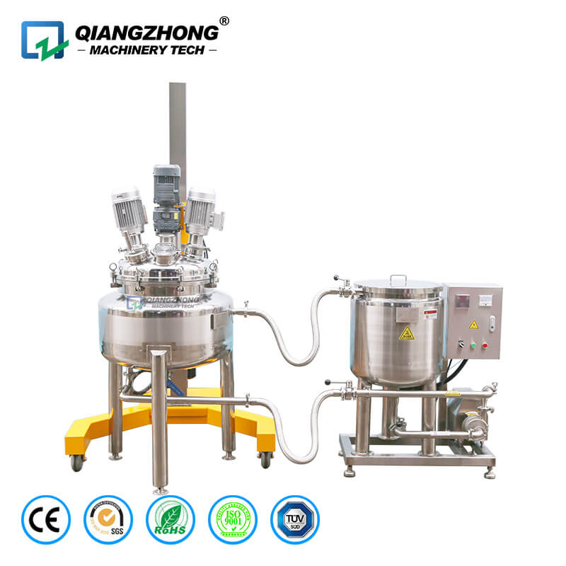 50L emulsification dispersion mixing tank with lifting