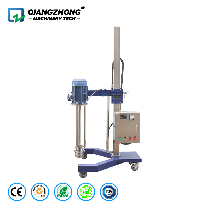 Hydraulic lifting quick flow emulsification machine