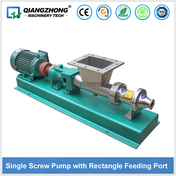 Single Screw Pump With Rectangle Feeding Port