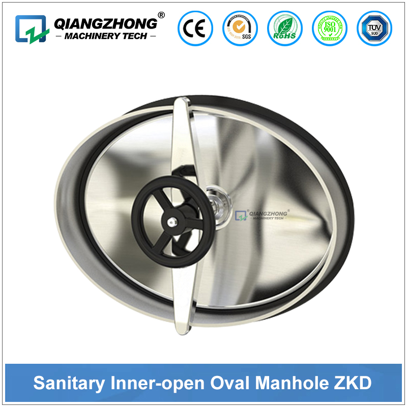 Sanitary lnner-open Oval Manhole ZKD